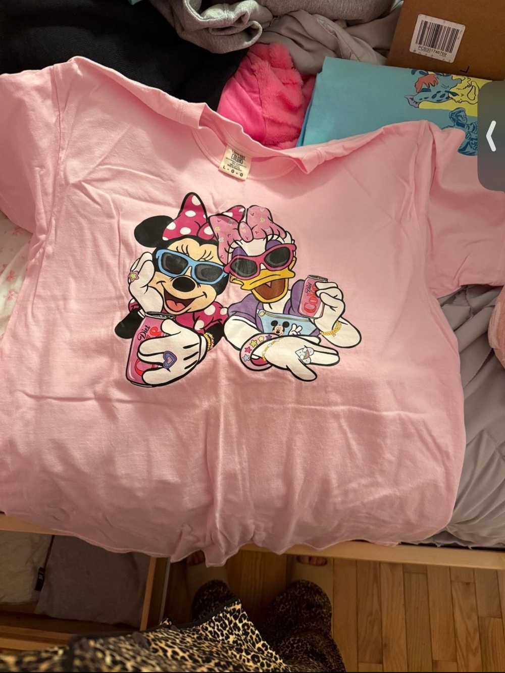 Disney Pink Minnie & Daisy Graphic Short Sleeve Tee